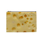 Cheese Texture, Yellow Cheese Background Cosmetic Bag (Medium)