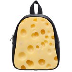 Cheese Texture, Yellow Cheese Background School Bag (Small)