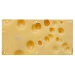 Cheese Texture, Yellow Cheese Background Banner and Sign 6  x 3 