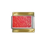 Chinese Hieroglyphs Patterns, Chinese Ornaments, Red Chinese Gold Trim Italian Charm (9mm)