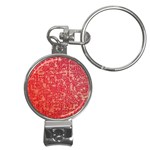 Chinese Hieroglyphs Patterns, Chinese Ornaments, Red Chinese Nail Clippers Key Chain