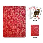 Chinese Hieroglyphs Patterns, Chinese Ornaments, Red Chinese Playing Cards Single Design (Rectangle)
