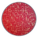 Chinese Hieroglyphs Patterns, Chinese Ornaments, Red Chinese Wireless Fast Charger(White)