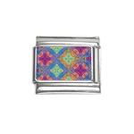 Colorful Floral Ornament, Floral Patterns Italian Charm (9mm)