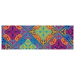 Colorful Floral Ornament, Floral Patterns Banner and Sign 12  x 4 