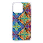 Colorful Floral Ornament, Floral Patterns iPhone 14 Pro Max TPU UV Print Case