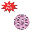 Cute Hello Kitty Collage, Cute Hello Kitty 1  Mini Buttons (100 pack) 