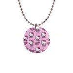 Cute Hello Kitty Collage, Cute Hello Kitty 1  Button Necklace