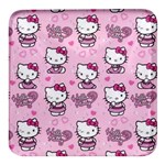 Cute Hello Kitty Collage, Cute Hello Kitty Square Glass Fridge Magnet (4 pack)