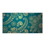 European Pattern, Blue, Desenho, Retro, Style Satin Wrap 35  x 70 