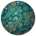 European Pattern, Blue, Desenho, Retro, Style UV Print Acrylic Ornament Round