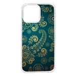 European Pattern, Blue, Desenho, Retro, Style iPhone 14 Pro Max TPU UV Print Case