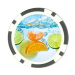 Fruits, Fruit, Lemon, Lime, Mandarin, Water, Orange Poker Chip Card Guard (10 pack)