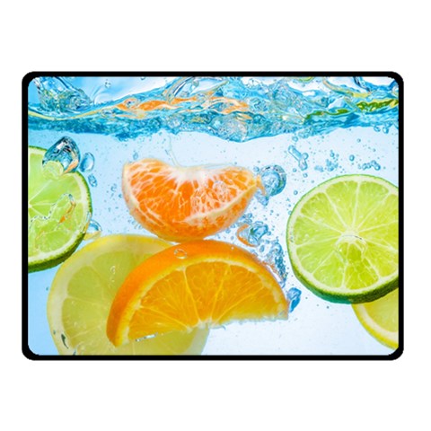 Fruits, Fruit, Lemon, Lime, Mandarin, Water, Orange Two Sides Fleece Blanket (Small) from ArtsNow.com 45 x34  Blanket Front