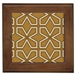 Gold Pattern Texture, Seamless Texture Framed Tile