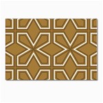 Gold Pattern Texture, Seamless Texture Postcards 5  x 7  (Pkg of 10)