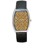 Gold Pattern Texture, Seamless Texture Barrel Style Metal Watch