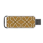 Gold Pattern Texture, Seamless Texture Portable USB Flash (Two Sides)