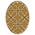 Gold Pattern Texture, Seamless Texture UV Print Acrylic Ornament Oval