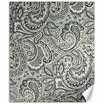 Gray Paisley Texture, Paisley Canvas 20  x 24 