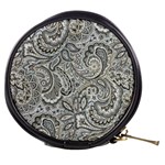 Gray Paisley Texture, Paisley Mini Makeup Bag