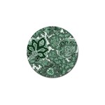 Green Ornament Texture, Green Flowers Retro Background Golf Ball Marker (10 pack)