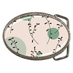 Plants Pattern Design Branches Branch Leaves Botanical Boho Bohemian Texture Drawing Circles Nature Belt Buckles