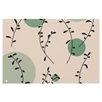 Plants Pattern Design Branches Branch Leaves Botanical Boho Bohemian Texture Drawing Circles Nature Banner and Sign 6  x 4 