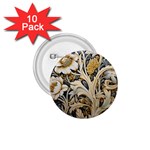 Flower Floral Pattern Floral Digital Spring Flora Botanical Blossom Bloom Vintage 1.75  Buttons (10 pack)