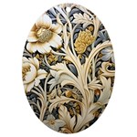 Flower Floral Pattern Floral Digital Spring Flora Botanical Blossom Bloom Vintage UV Print Acrylic Ornament Oval