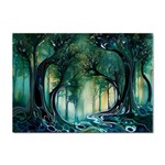 Trees Forest Mystical Forest Background Landscape Nature Sticker A4 (10 pack)