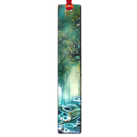 Trees Forest Mystical Forest Background Landscape Nature Large Book Marks from ArtsNow.com Front