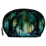 Trees Forest Mystical Forest Background Landscape Nature Accessory Pouch (Large)
