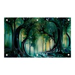 Trees Forest Mystical Forest Background Landscape Nature Banner and Sign 5  x 3 