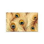 Vintage Peacock Feather Peacock Feather Pattern Background Nature Bird Nature Sticker (Rectangular)