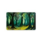 Trees Forest Mystical Forest Nature Junk Journal Landscape Nature Magnet (Name Card)