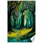 Trees Forest Mystical Forest Nature Junk Journal Landscape Nature Canvas 24  x 36 