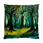 Trees Forest Mystical Forest Nature Junk Journal Landscape Nature Standard Cushion Case (Two Sides)