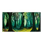 Trees Forest Mystical Forest Nature Junk Journal Landscape Nature Satin Wrap 35  x 70 