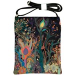 Trees Forest Mystical Forest Nature Junk Journal Landscape Shoulder Sling Bag