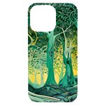 Trees Forest Mystical Forest Nature Junk Journal Scrapbooking Background Landscape iPhone 14 Pro Max Black UV Print Case