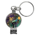 Flowers Trees Forest Mystical Forest Nature Nail Clippers Key Chain