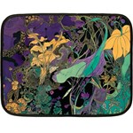 Flowers Trees Forest Mystical Forest Nature Fleece Blanket (Mini)