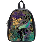 Flowers Trees Forest Mystical Forest Nature School Bag (Small)