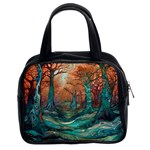 Trees Tree Forest Mystical Forest Nature Junk Journal Scrapbooking Landscape Nature Classic Handbag (Two Sides)