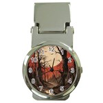 Comic Gothic Macabre Vampire Haunted Red Sky Money Clip Watches