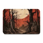 Comic Gothic Macabre Vampire Haunted Red Sky Plate Mats