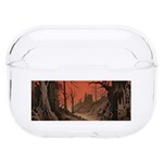 Comic Gothic Macabre Vampire Haunted Red Sky Hard PC AirPods Pro Case