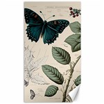 Butterflies Butterfly Botanical Nature Sketch Junk Journal Field Notes Paper Vintage Ephemera Canvas 40  x 72 