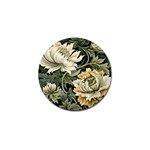 Flower Blossom Bloom Botanical Spring Nature Floral Pattern Leaves Golf Ball Marker (10 pack)